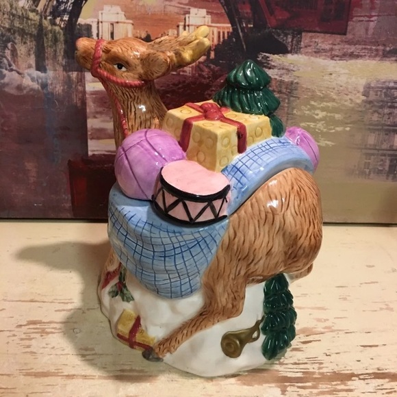 VINTAGE Reindeer Cookie Jar - Picture 10 of 12